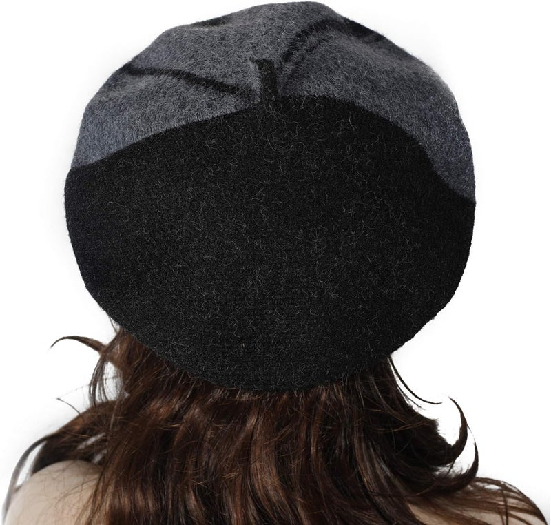 ZLYC French Beret Hat Fashion Print Lightweight Winter Warm Artist Hat for Women - Image 3